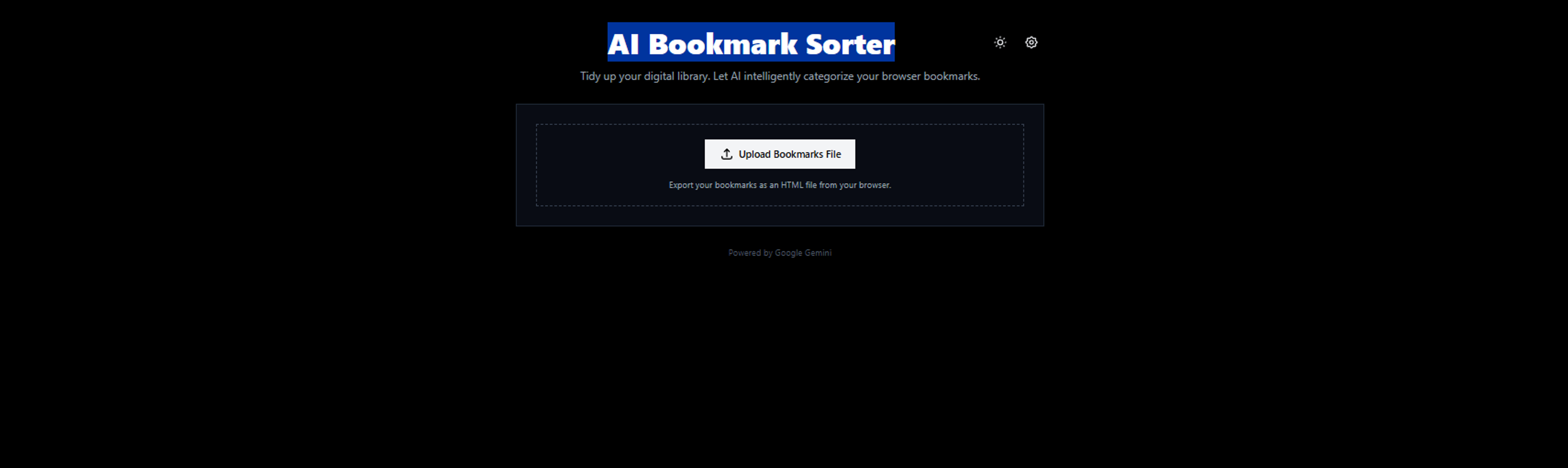 AI Bookmark Sorter screenshot 1
