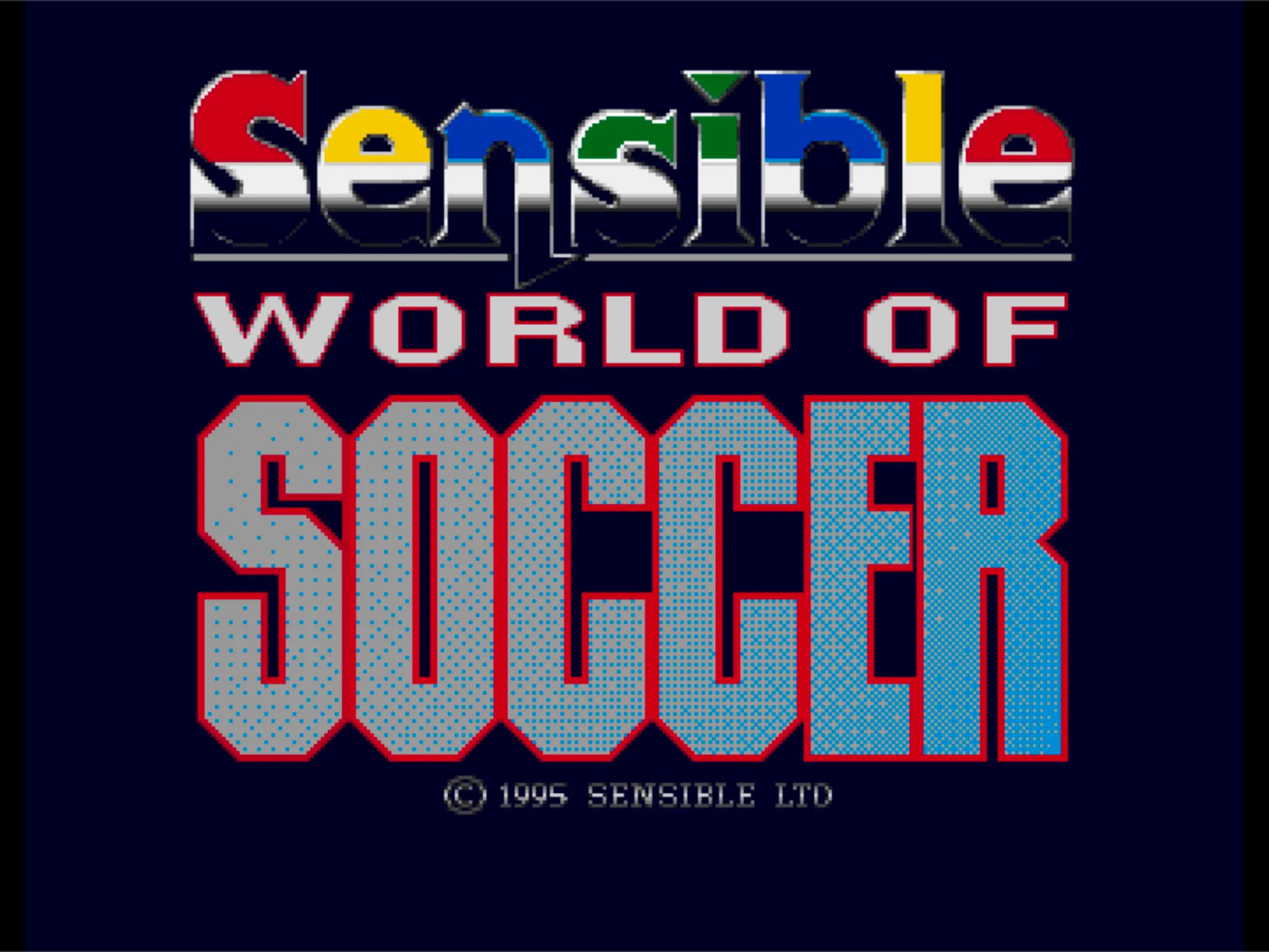 Sensible World of Soccer Amiga Title