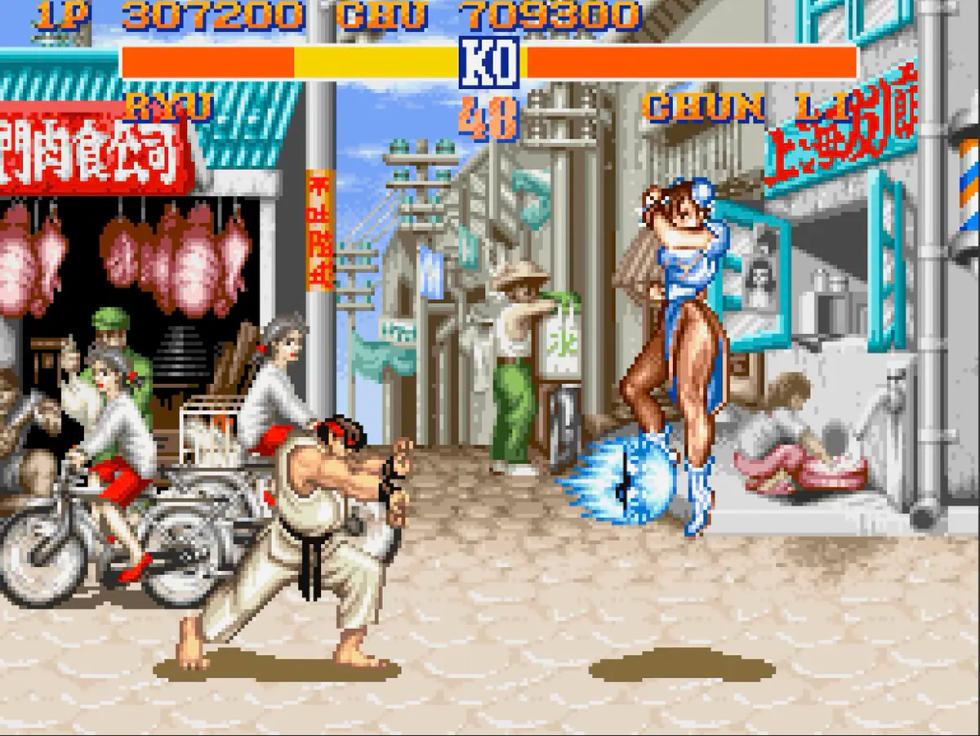 Street Fighter II Super Nintendo Ryu Chun LI