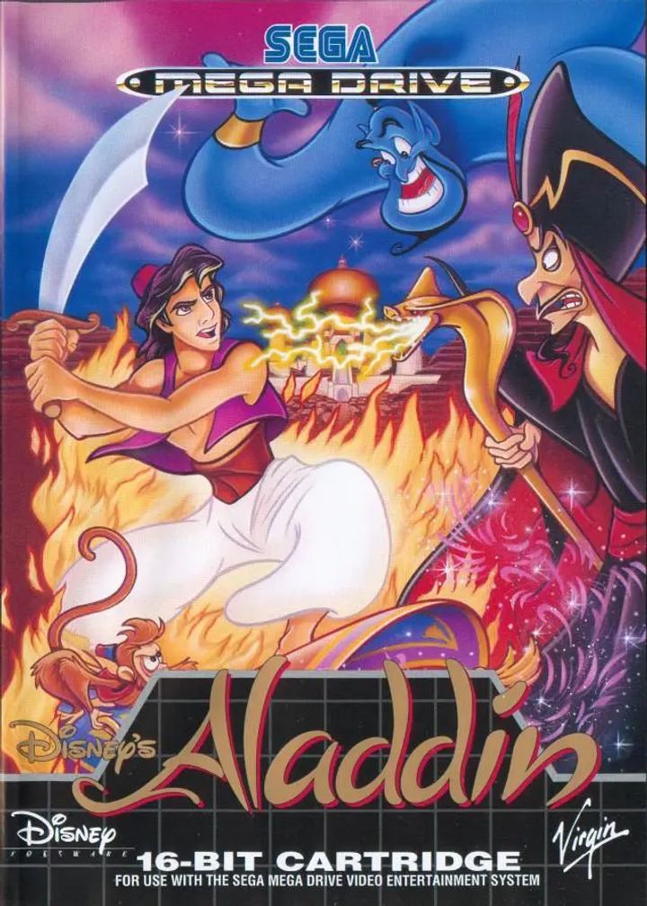 Aladdin Mega Drive cover