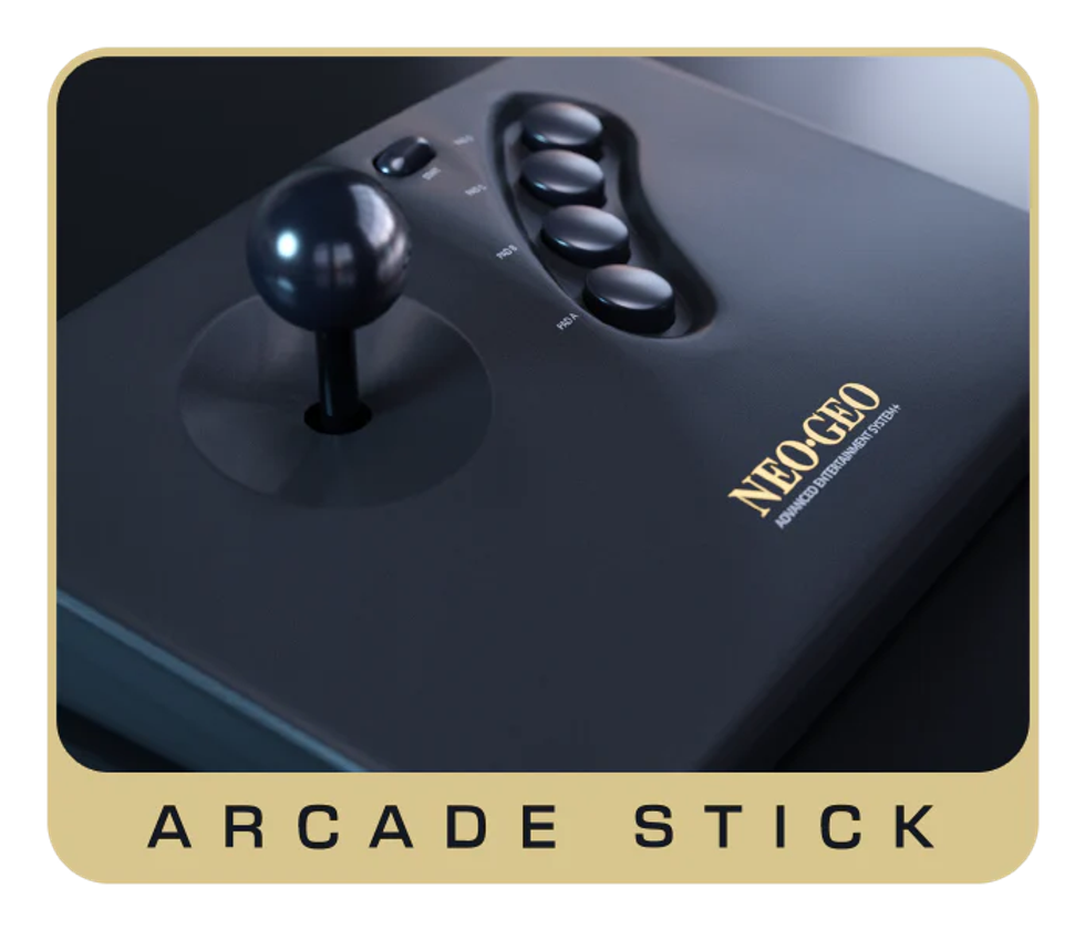 Arcade Stick NEOGEO AES+ con joystick e pulsanti in stile arcade