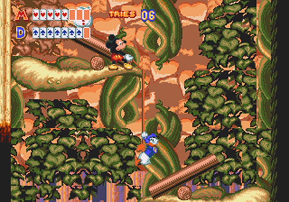 Topolino e Paperino in World of Illusion su Mega Drive
