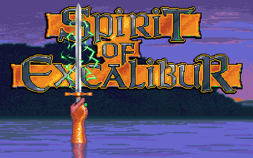 Schermata gestionale di Spirit of Excalibur con nomi dei personaggi e truppe in italiano.