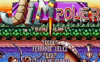 Jim Power in Mutant Planet Amiga Loriciel