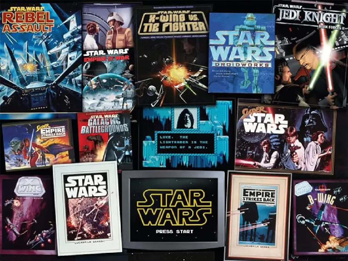Classic Star Wars video games across arcade, PC and console history