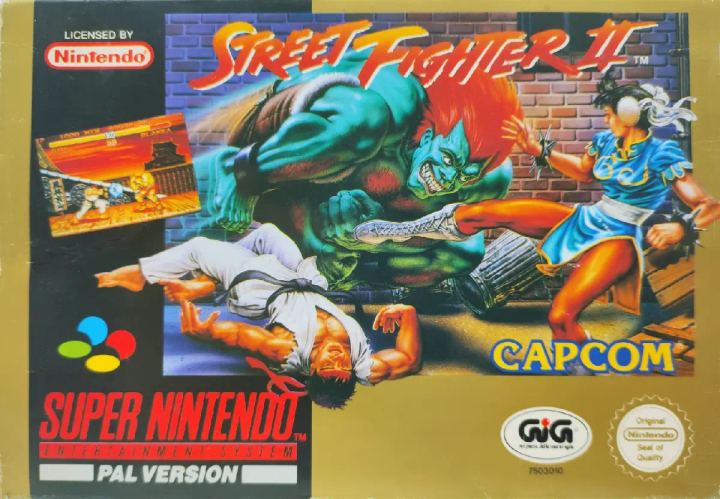Street Fighter II Super Nintendo cover GIG