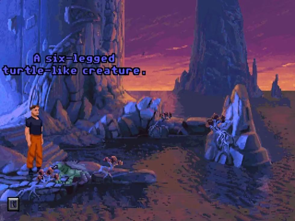The Dig screenshot from the LucasArts adventure game released in 1995.