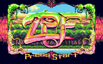 Schermata iniziale di ZPF, shoot ’em up sviluppato per Sega Mega Drive e Genesis