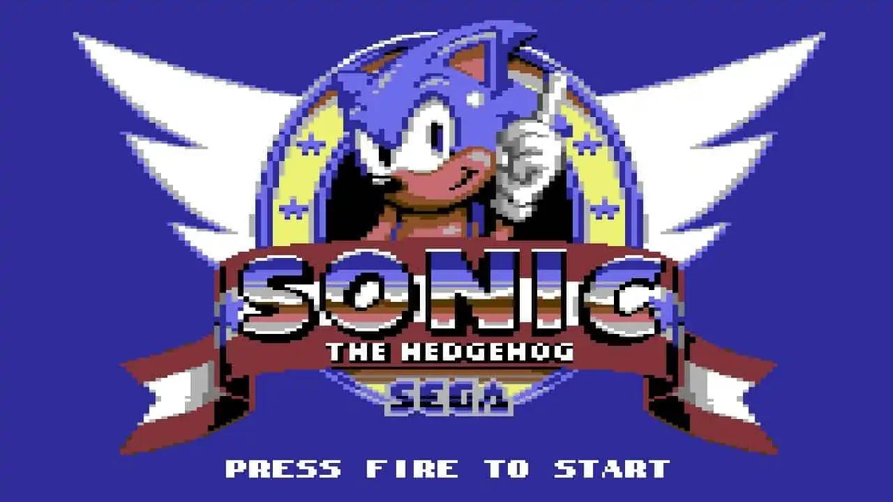 sonic-c64-title-screen