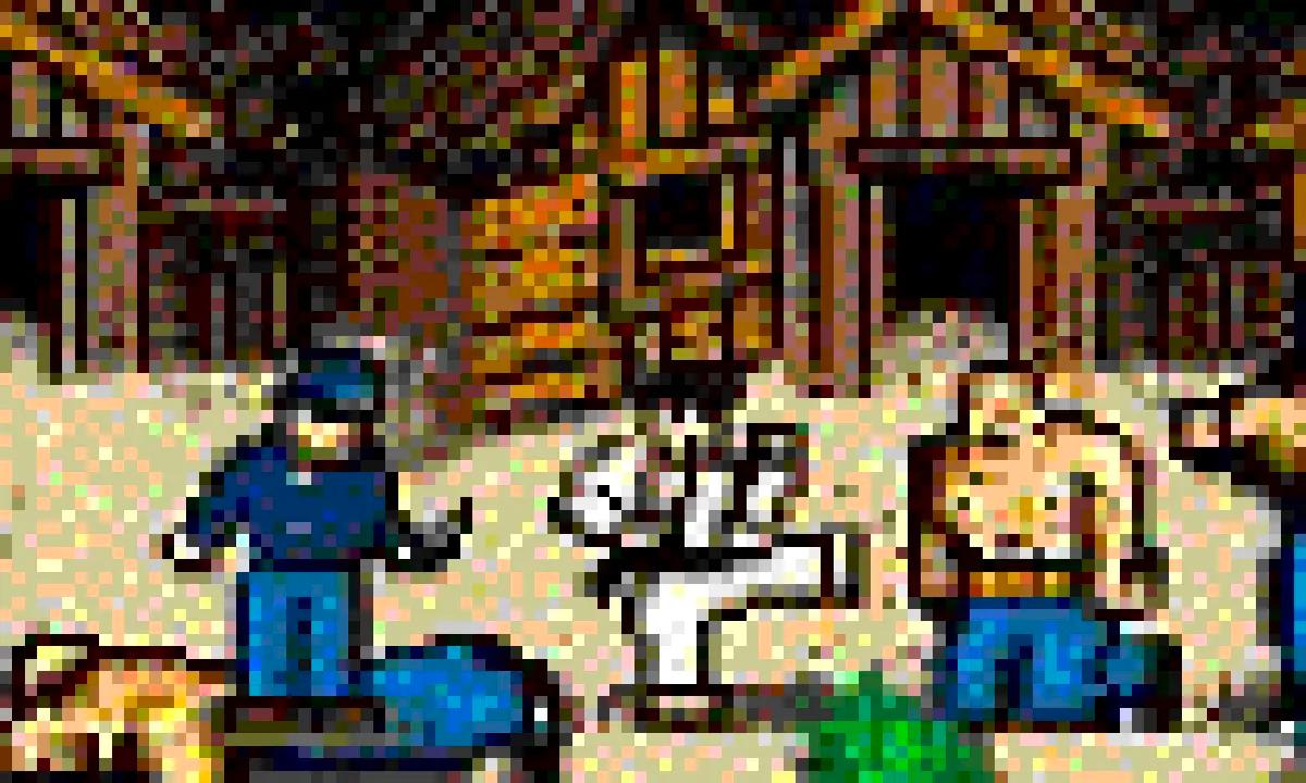 Schermata pixel art di HIRO, progetto Trecision.