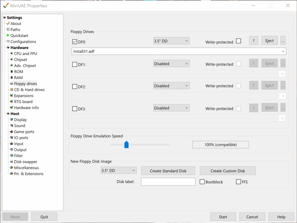 Amiga Compact Flash Hard Disk