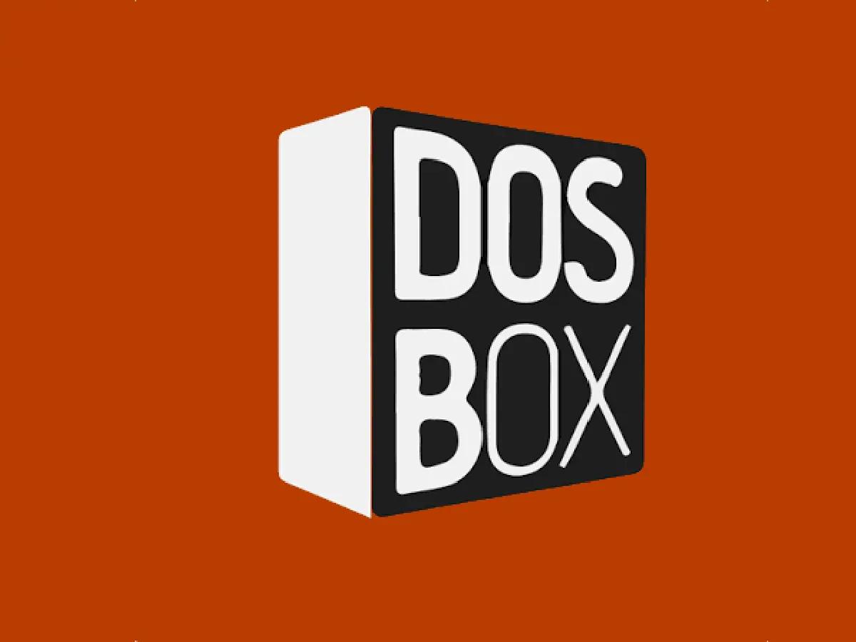 Logo di DOSBox, emulatore open source per giochi e applicazioni MS-DOS su sistemi moderni