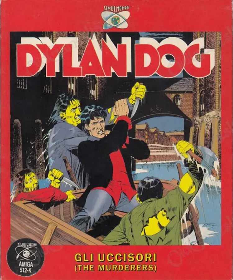 Cover of the Dylan Dog comic included with Gli Uccisori by Simulmondo
