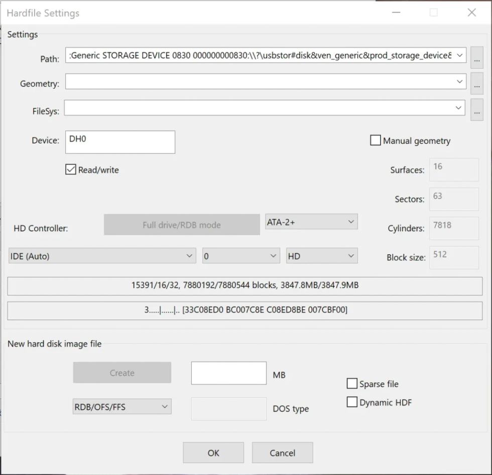 Amiga Compact Flash Hard Disk