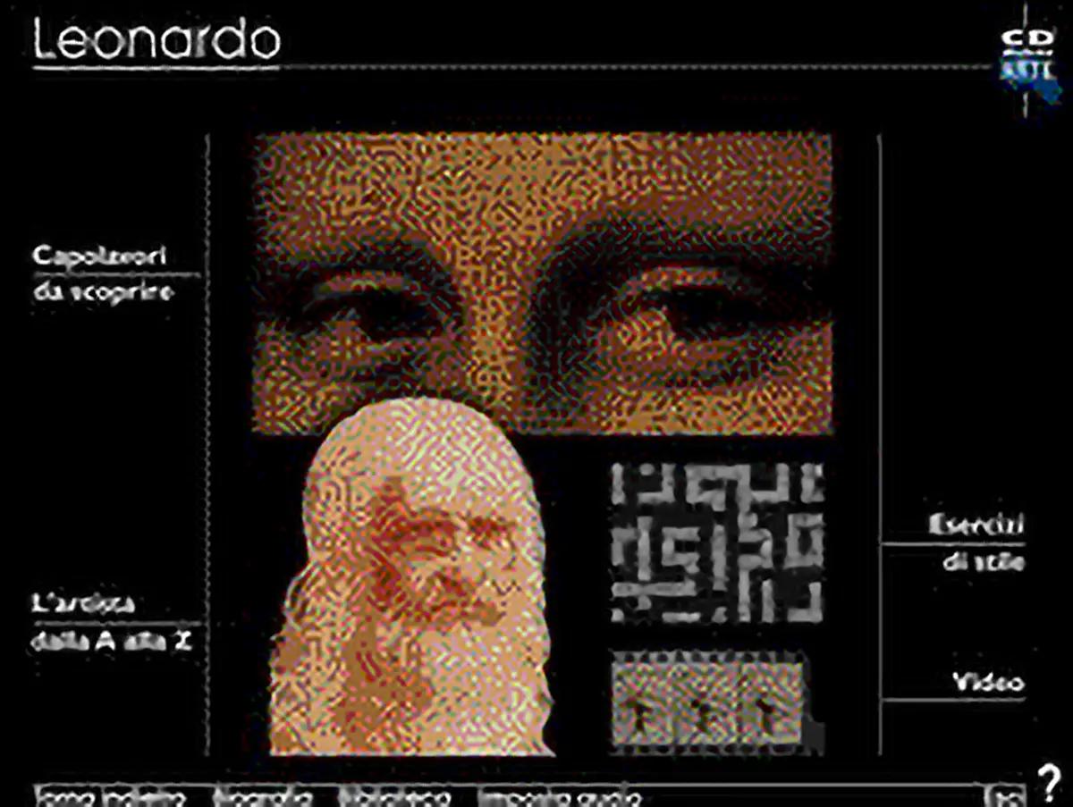 Schermata del CD-ROM ARTE realizzato per la Repubblica.
