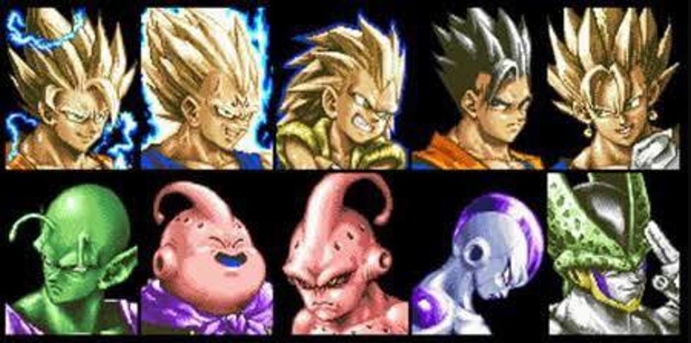 la schermata di selezione dei personaggi