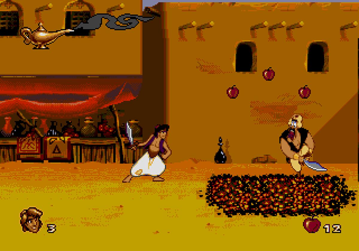 Aladdin ad Agrabah nella versione Mega Drive di Disney's Aladdin