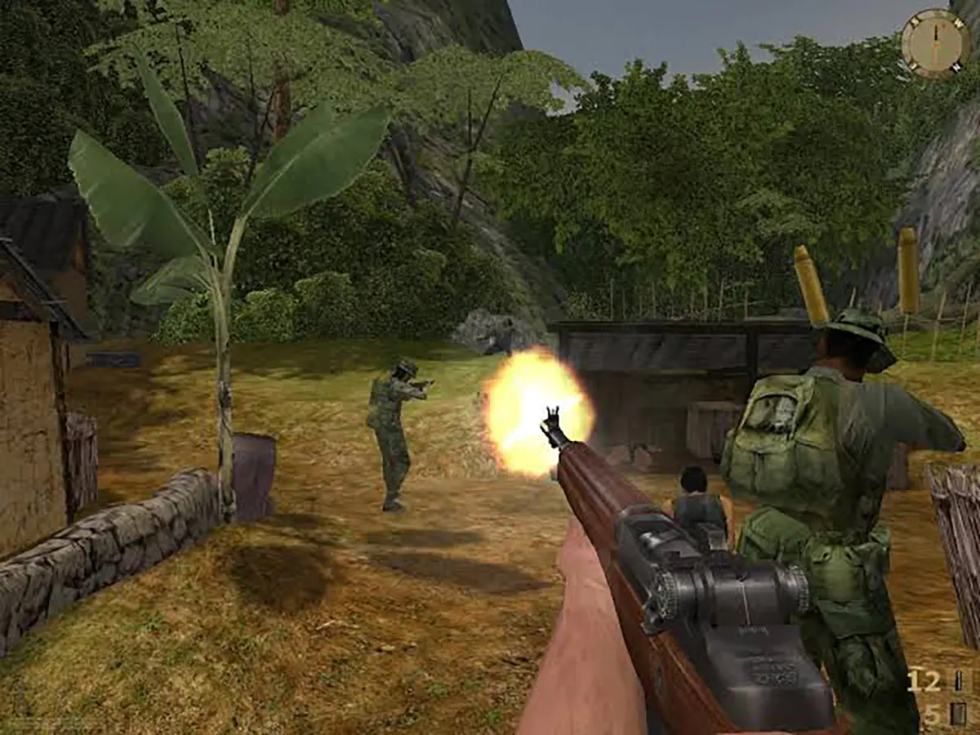 Uno scontro nella giungla vietnamita visto in prima persona in Vietcong.