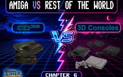 Cover image showing the CD32 against 3DO, Atari Jaguar, Sega Saturn and PlayStation.