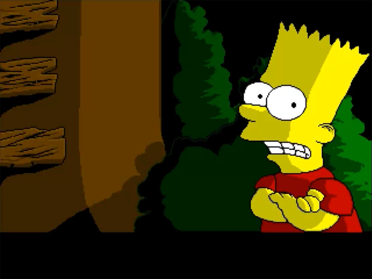 Bart pronto a partire nell'introduzione di Bart vs. the Space Mutants