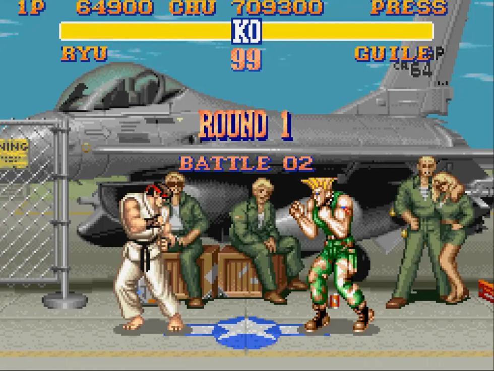  Street Fighter II Super Nintendo Ryu Guile