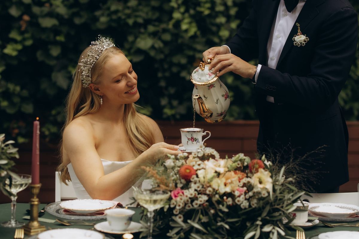 Wedding · Olive centrepiece