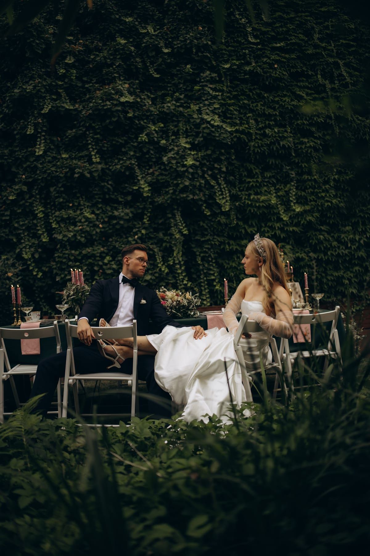 Wedding · Ceremony, ivy garden