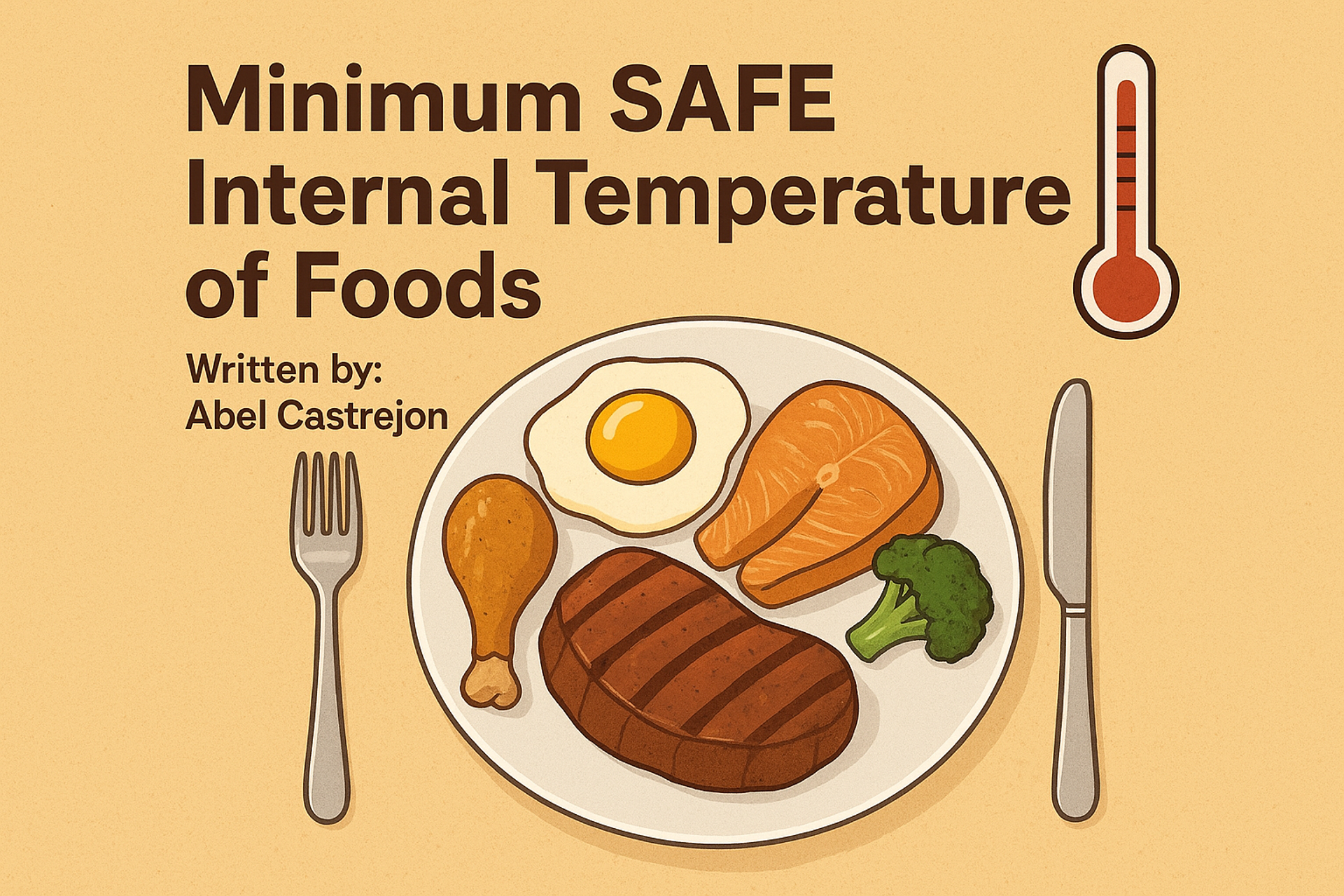 Minimum SAFE Internal Temperatures of Foods 