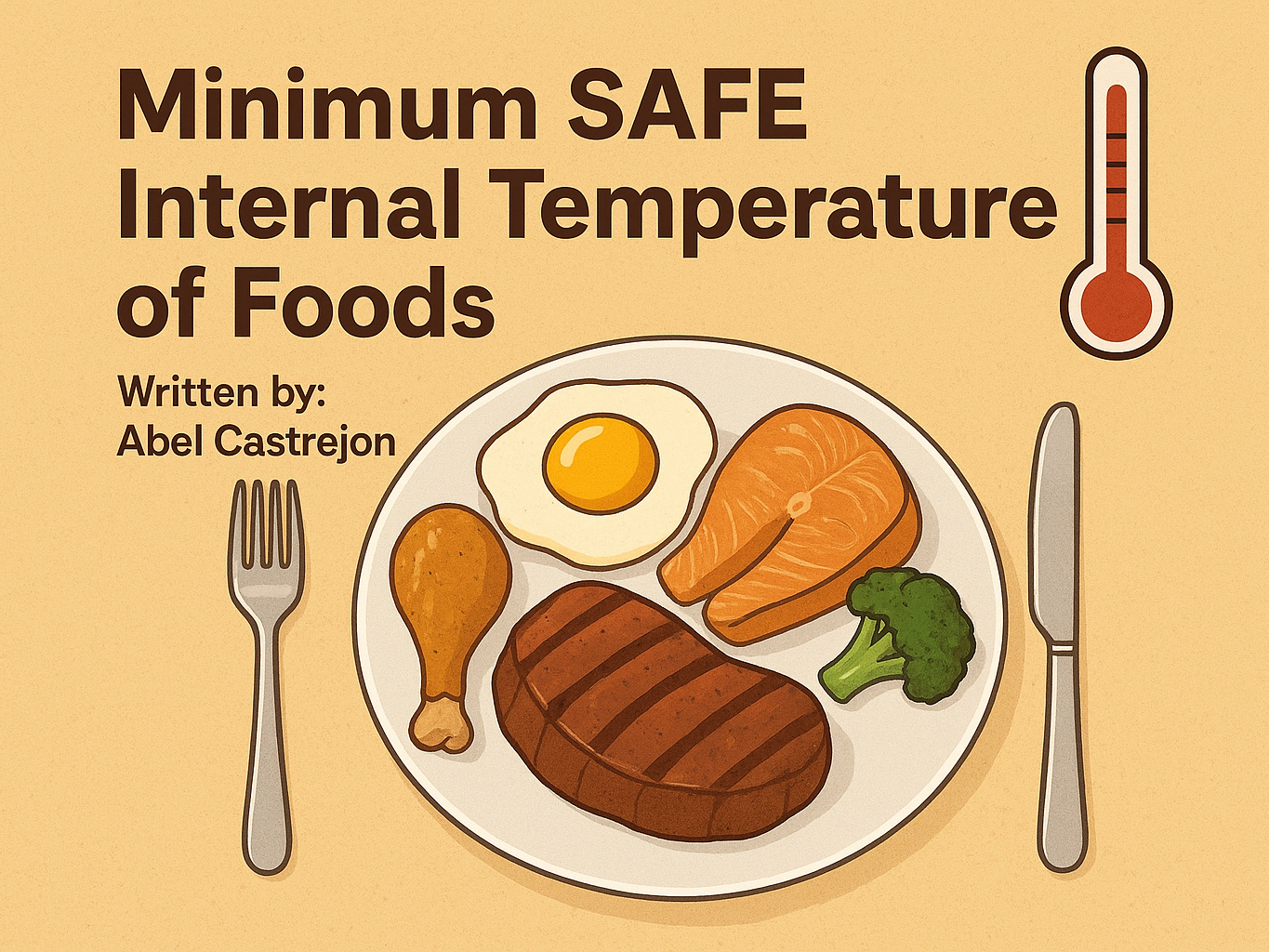 Minimum SAFE Internal Temperatures of Foods