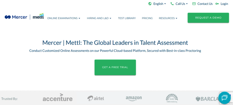 Mettl website