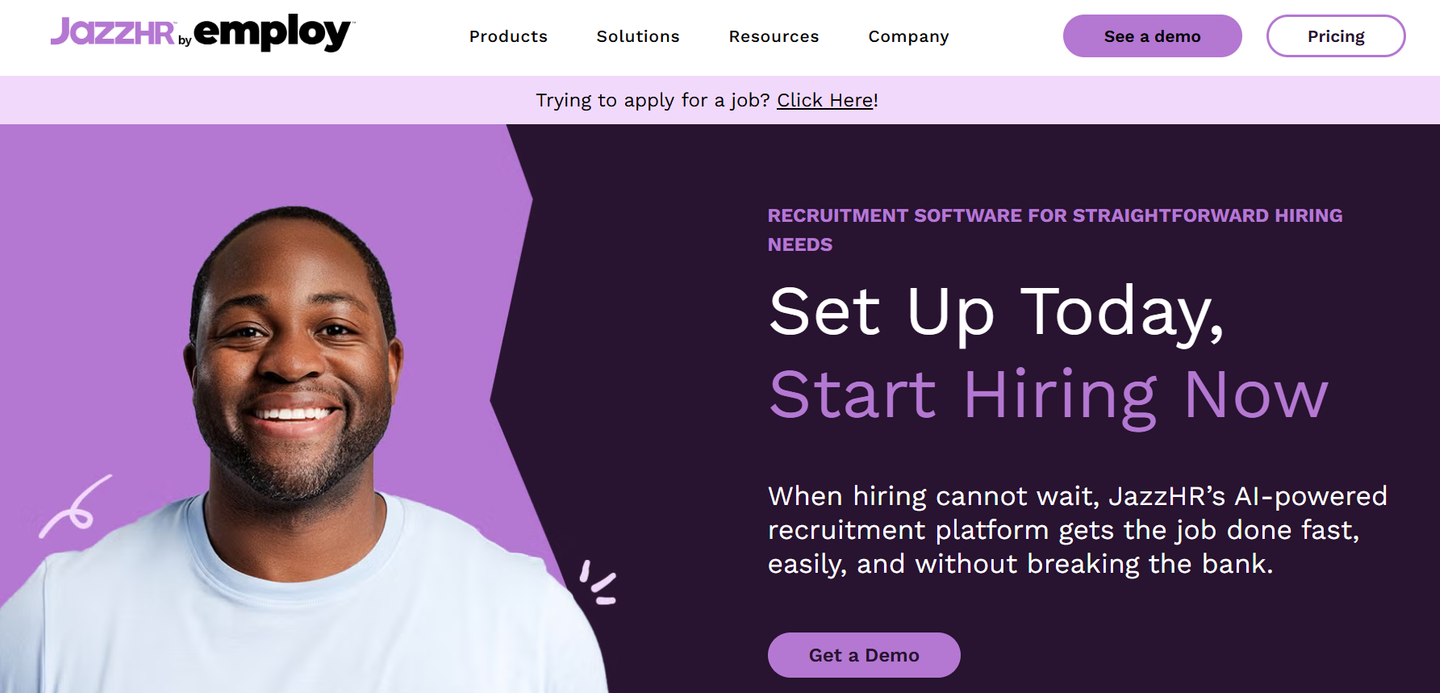 JazzHR's website