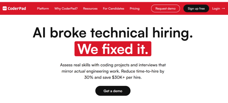 Coderpad-website