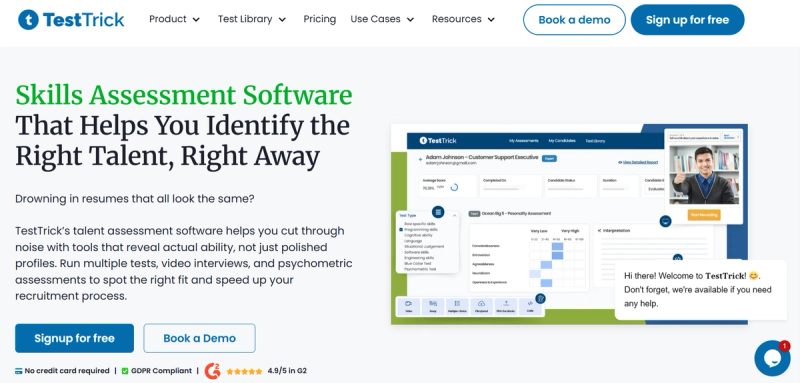 TestTrick-website