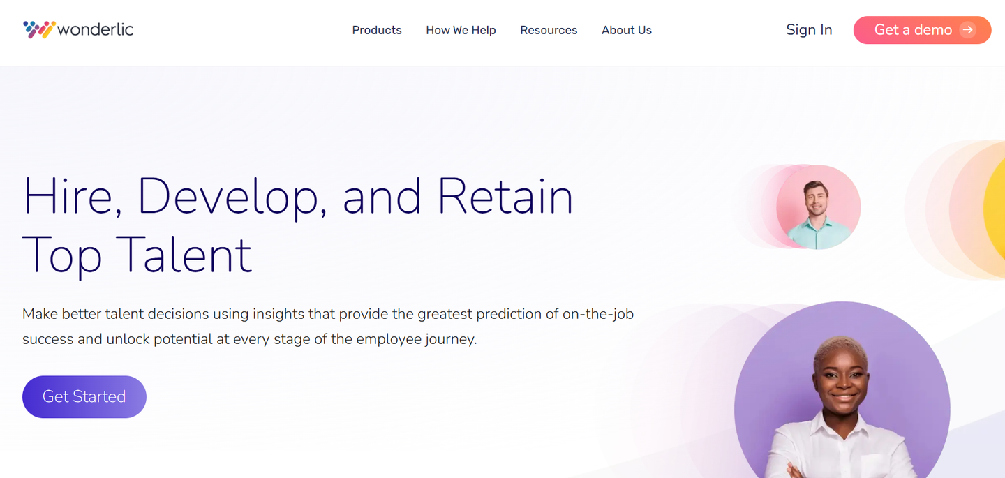 Wonderlic Select's website