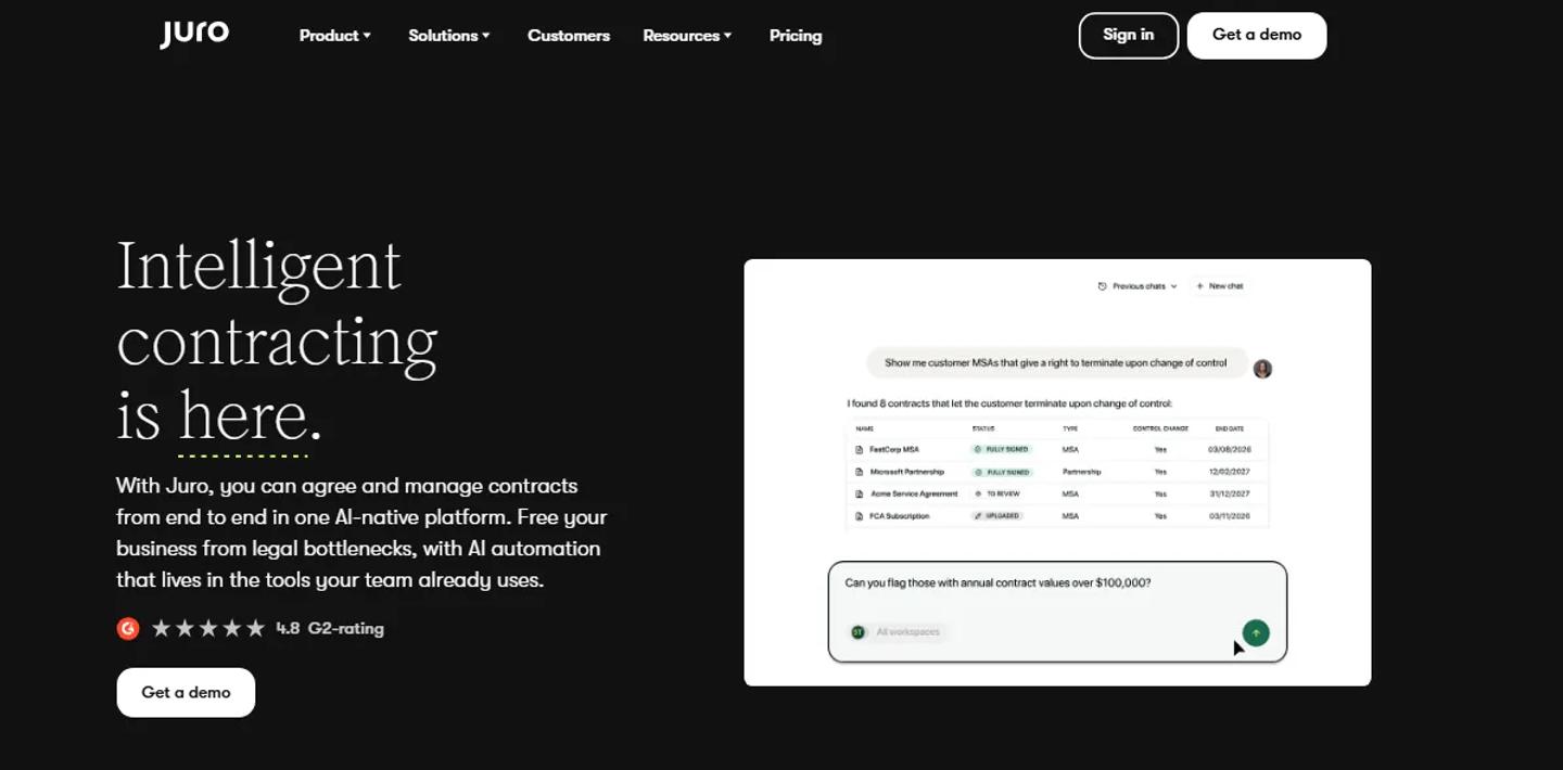 Juro Homepage