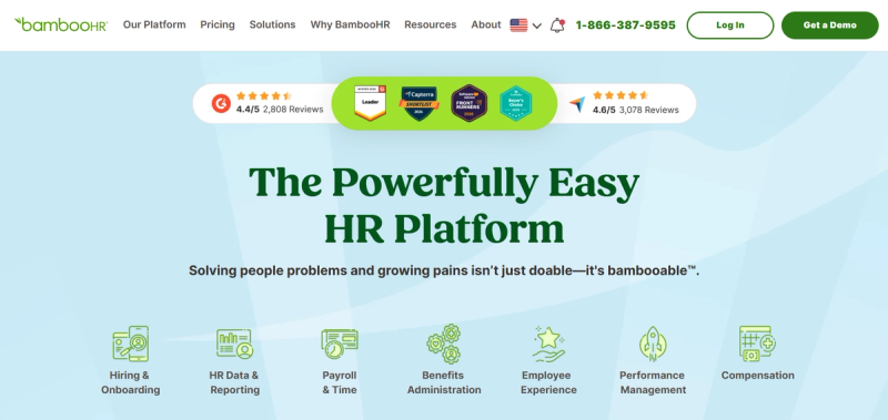 BambooHR's website