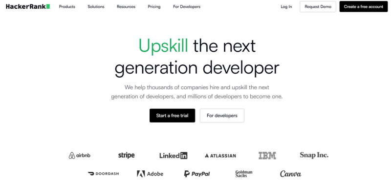 HackerRank's website