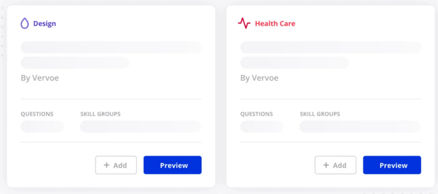Multi-stage assessments in Vervoe