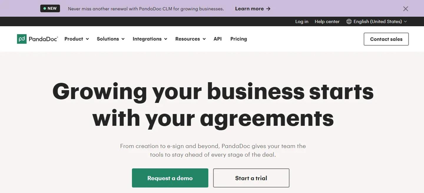 PandaDoc Homepage