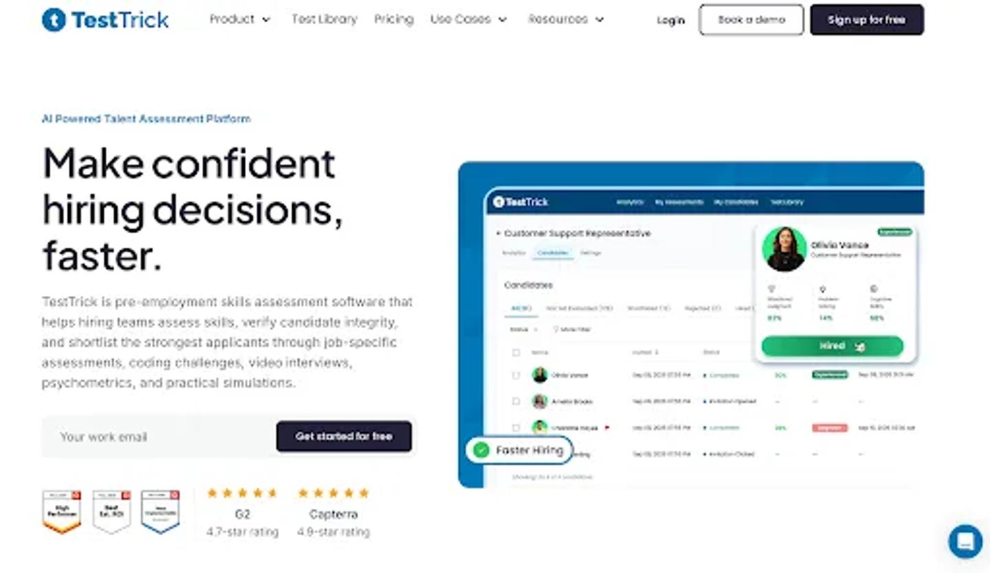 TestTrick Homepage