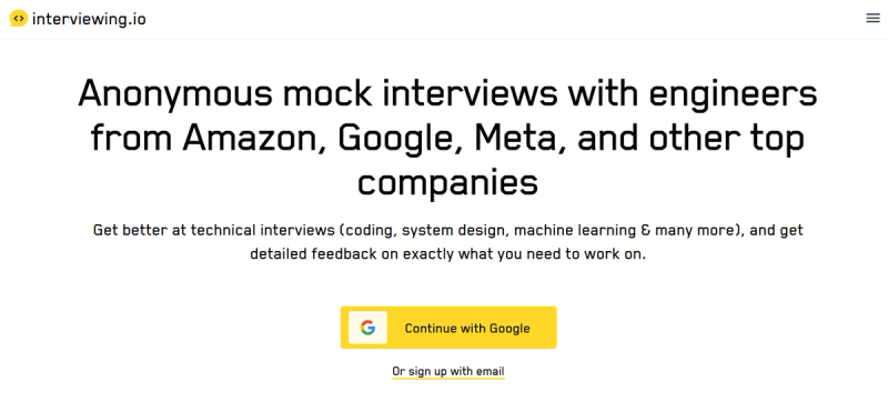 Interviewing-io-website