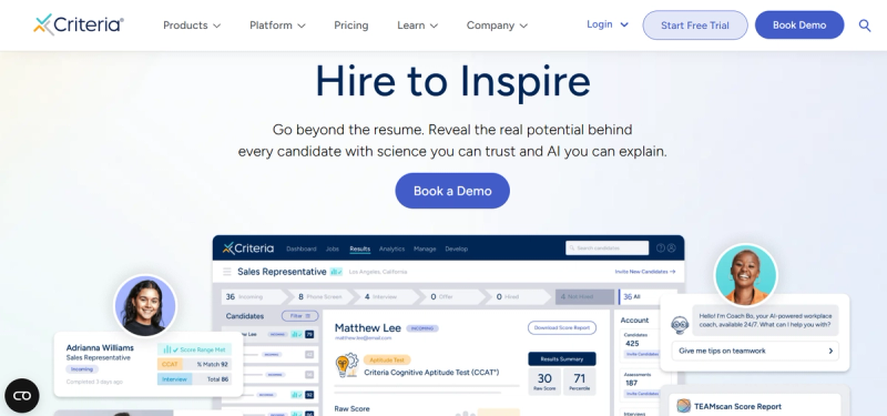 Criteria Corp website