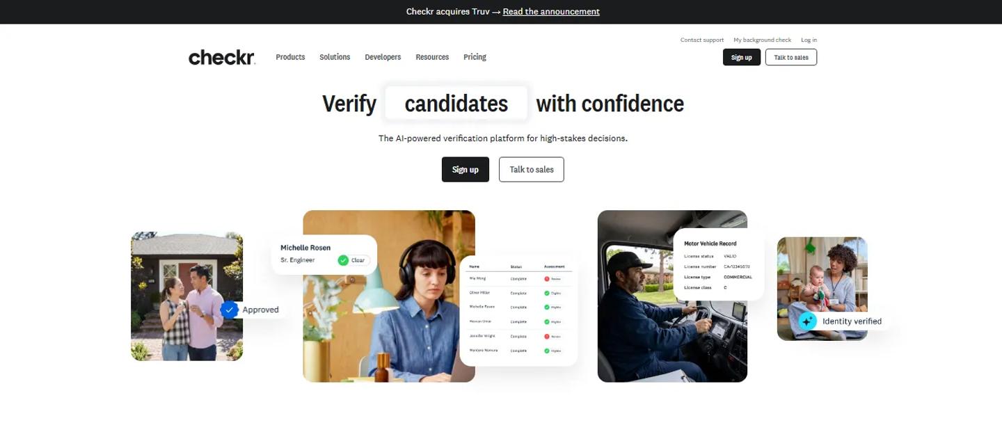Checkr Homepage