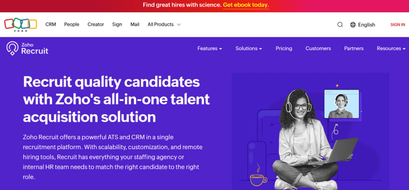 zoho-recruit-website