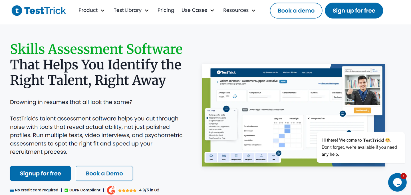 TestTrick-website