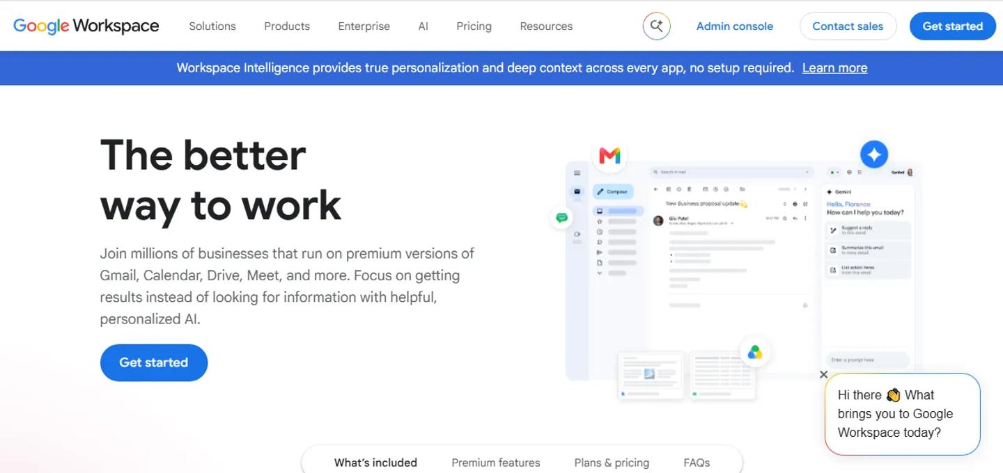 Google Workspace Homepage