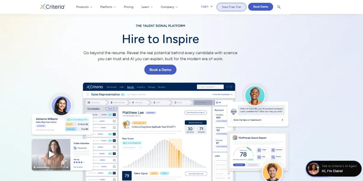 Criteria Corp Homepage