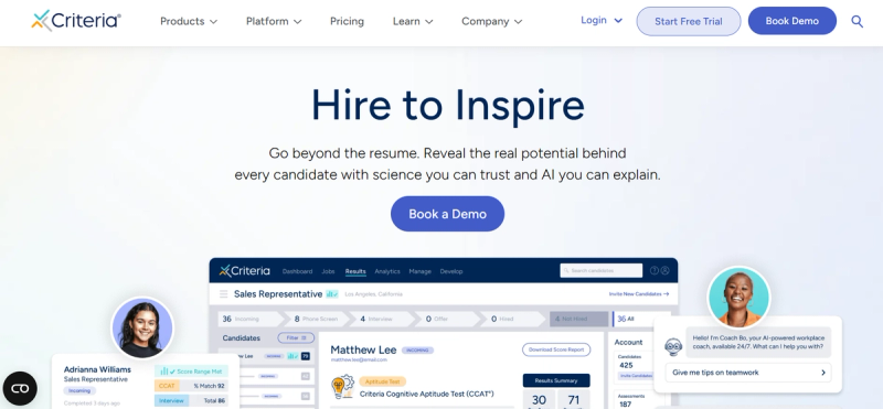Criteria Corp-website