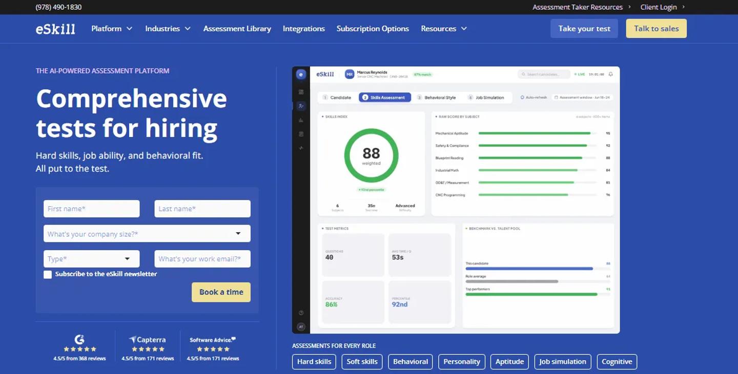 eSkill Homepage