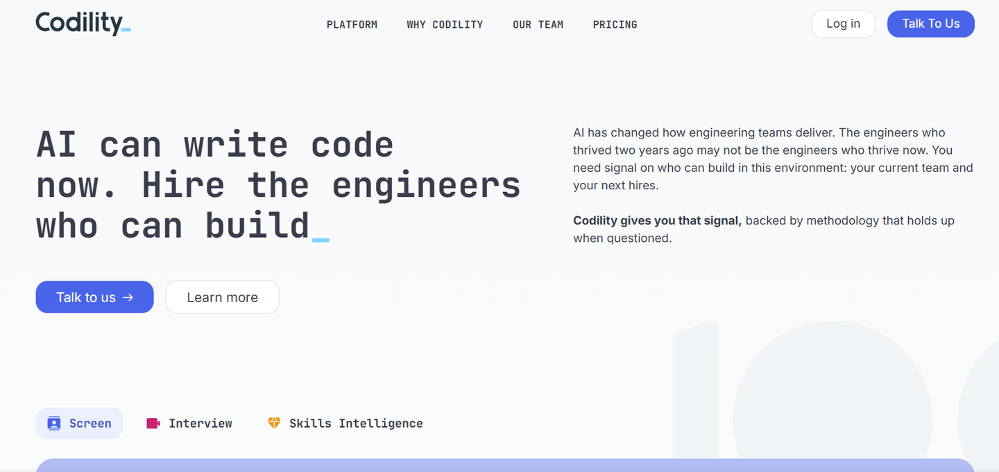Codility Website